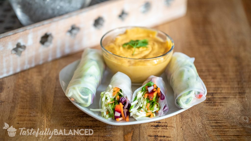 Vegan Zoodle Summer Rolls