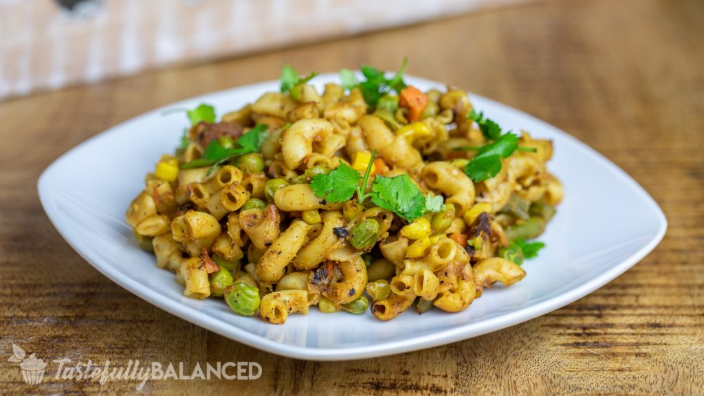 Vegetarian Indian Macaroni