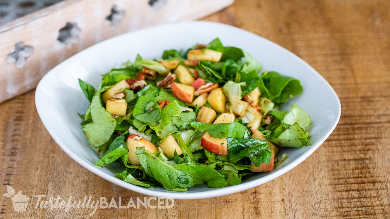 Balsamic Apple Pecan Salad